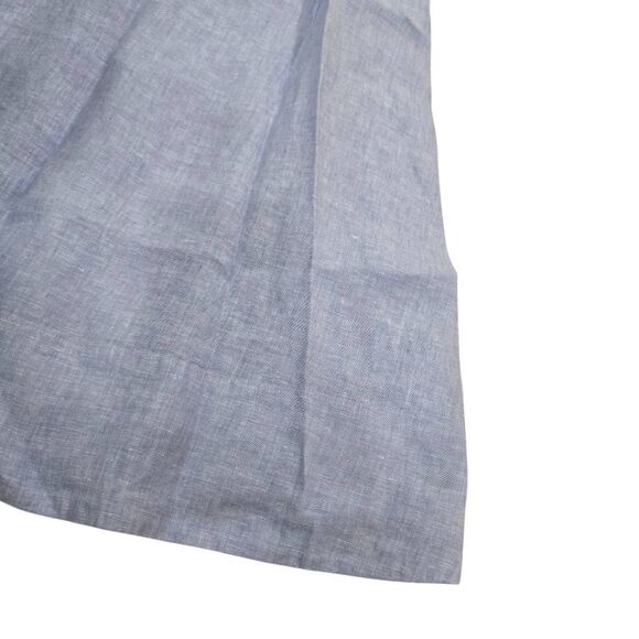 J.Crew Maxine Button-Back Shift Dress Women's Small Blue Linen Sleeveless NWT - Picture 4 of 9